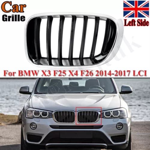 FOR BMW X3 F25 X4 F26 2014-18 FRONT BUMPER KIDNEY GRILL GRILLE LEFT SIDE 7419887