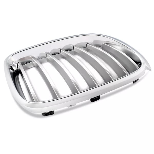 For BMW X3 F25 X4 F26 Right Side Front Chrome+Silver Front Kidney Grille 2014-17