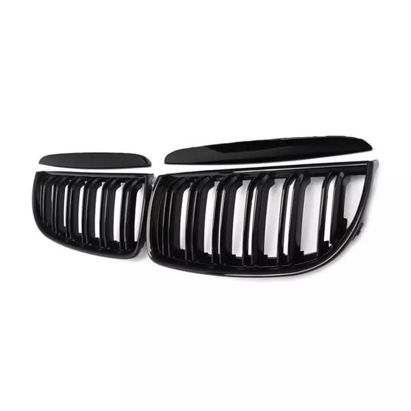 For BMW 3-Series E90 E91 2006-2008 Pre-facelift Matte Black Kidney Grill Grilles