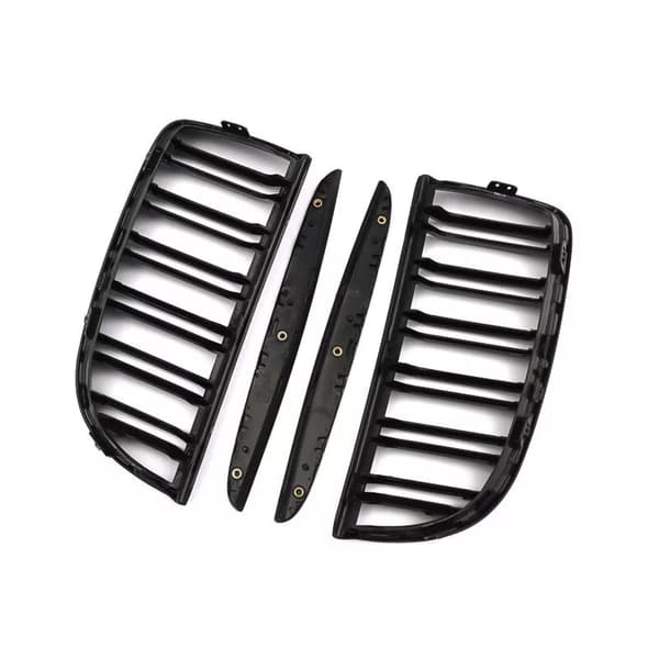 For BMW 3-Series E90 E91 2006-2008 Pre-facelift Matte Black Kidney Grill Grilles