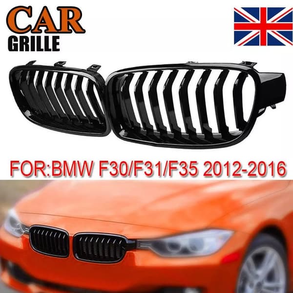Fit BMW 3-Series F31 F30 2012-2017 Front Kidney Bumper Grille Hood Grill Pair