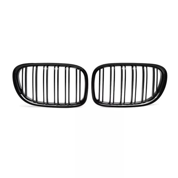 Gloss Black Front Kidney Grill Dual Slats for BMW F01 F02 740i 750li 760li 09-15