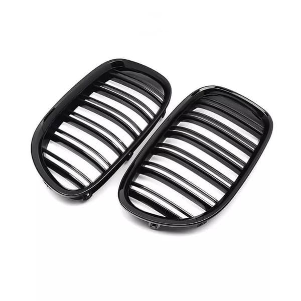 Gloss Black Front Kidney Grill Dual Slats for BMW F01 F02 740i 750li 760li 09-15