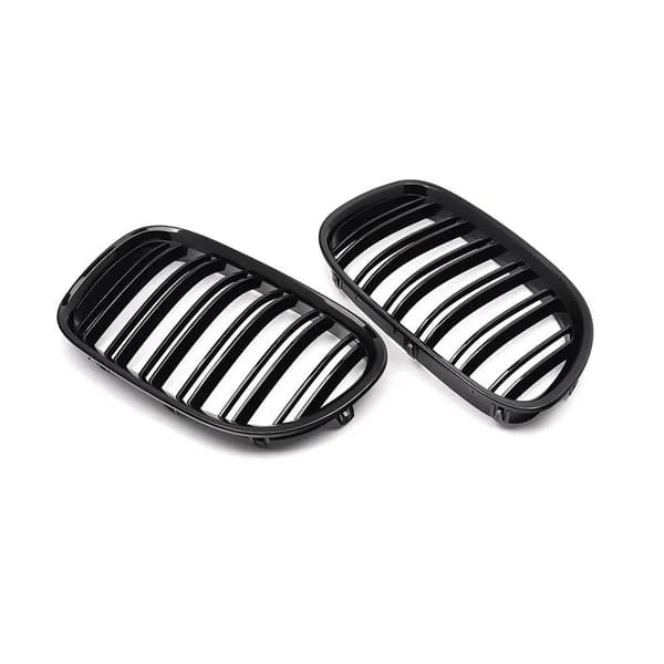 Gloss Black Front Kidney Grill Dual Slats for BMW F01 F02 740i 750li 760li 09-15