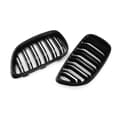 Pikkukuva 11 / 11: 2x Front Kidney Grill Grille Gloss Black Double Slat For BMW F22 F23 M2 2 Series