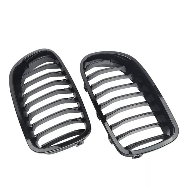 Gloss Black Front Kidney Grill Grilles For BMW F10 F11 F18 M5 5Series 2010-16