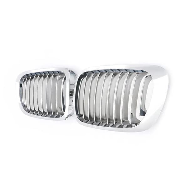 For BMW E46 3 Series 2DR Coupe 1998-02 Pre-LCI Front Kidney Grills Grille Chrome