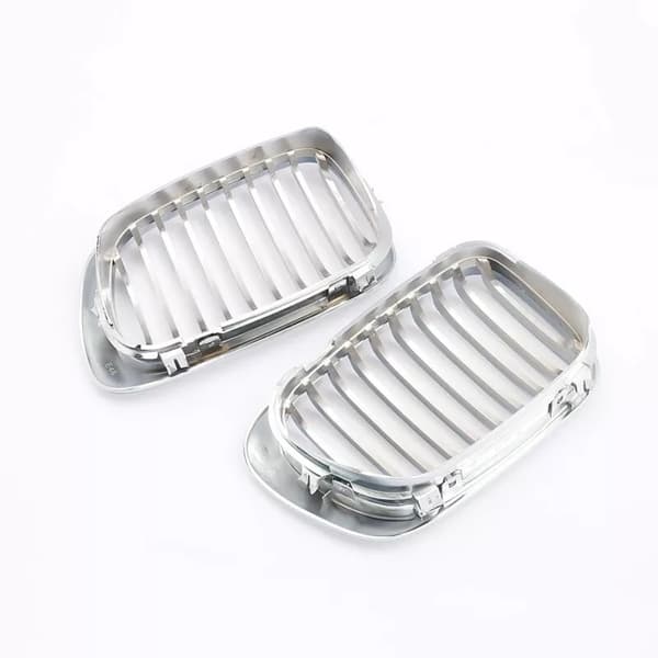 For BMW E46 3 Series 2DR Coupe 1998-02 Pre-LCI Front Kidney Grills Grille Chrome