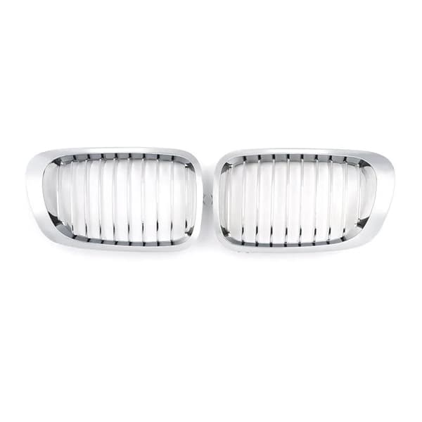 For BMW E46 3 Series 2DR Coupe 1998-02 Pre-LCI Front Kidney Grills Grille Chrome