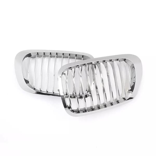 For BMW E46 3 Series 2DR Coupe 1998-02 Pre-LCI Front Kidney Grills Grille Chrome