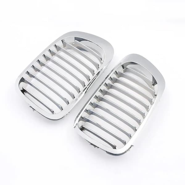For BMW E46 3 Series 2DR Coupe 1998-02 Pre-LCI Front Kidney Grills Grille Chrome