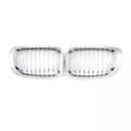Miniatyrbilde 4 av 11: Pair Chrome Front Kidney Sport Grille Grill For BMW E46 3 Series 2Door 1998-2001