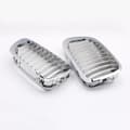 Miniatyrbilde 11 av 11: Pair Chrome Front Kidney Sport Grille Grill For BMW E46 3 Series 2Door 1998-2001