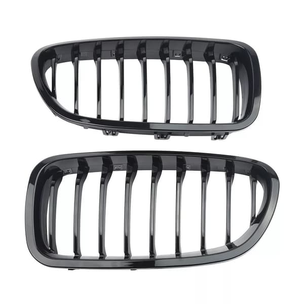 For 10-15 5 Series BMW Sedan F10 F11 M5 Gloss Black Front Kidney Grills Grilles