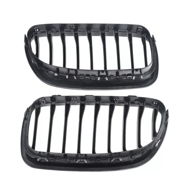 For 10-15 5 Series BMW Sedan F10 F11 M5 Gloss Black Front Kidney Grills Grilles