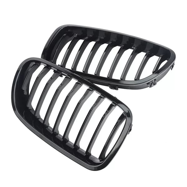 For 10-15 5 Series BMW Sedan F10 F11 M5 Gloss Black Front Kidney Grills Grilles