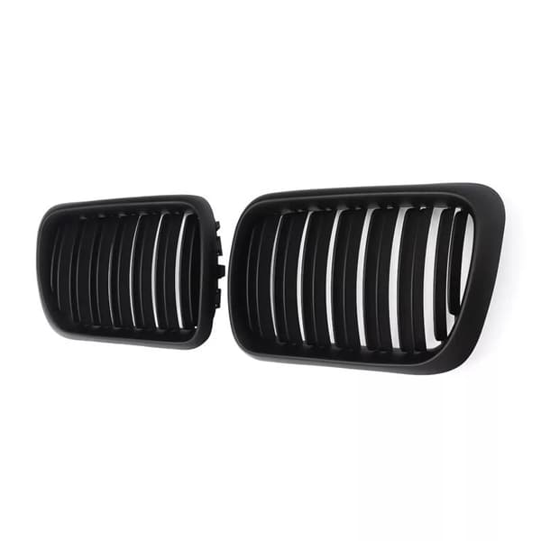 PAIR FOR BMW E36 M3 3SERIES 97-99 FACELIFT MATTE BLACK FRONT KIDNEY GRILLE GRILL