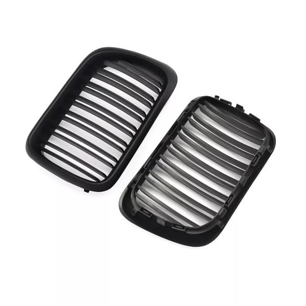 PAIR FOR BMW E36 M3 3SERIES 97-99 FACELIFT MATTE BLACK FRONT KIDNEY GRILLE GRILL