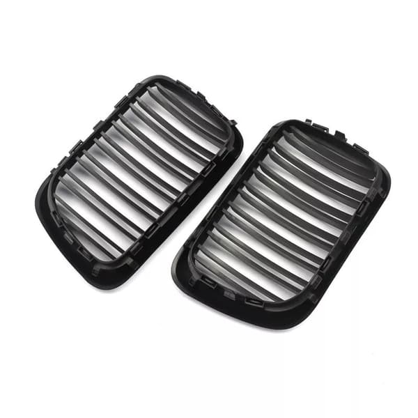 PAIR FOR BMW E36 M3 3SERIES 97-99 FACELIFT MATTE BLACK FRONT KIDNEY GRILLE GRILL