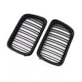 Miniatyrbilde 9 av 11: PAIR FOR BMW E36 M3 3SERIES 97-99 FACELIFT MATTE BLACK FRONT KIDNEY GRILLE GRILL