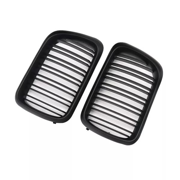 PAIR FOR BMW E36 M3 3SERIES 97-99 FACELIFT MATTE BLACK FRONT KIDNEY GRILLE GRILL