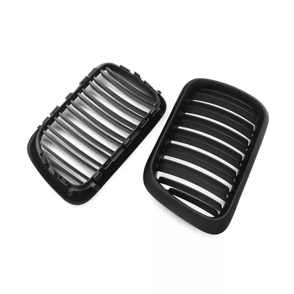PAIR FOR BMW E36 M3 3SERIES 97-99 FACELIFT MATTE BLACK FRONT KIDNEY GRILLE GRILL