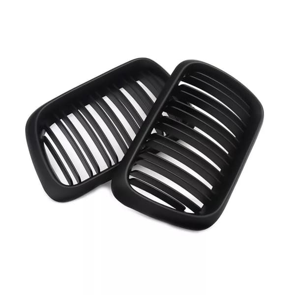 PAIR FOR BMW E36 M3 3SERIES 97-99 FACELIFT MATTE BLACK FRONT KIDNEY GRILLE GRILL