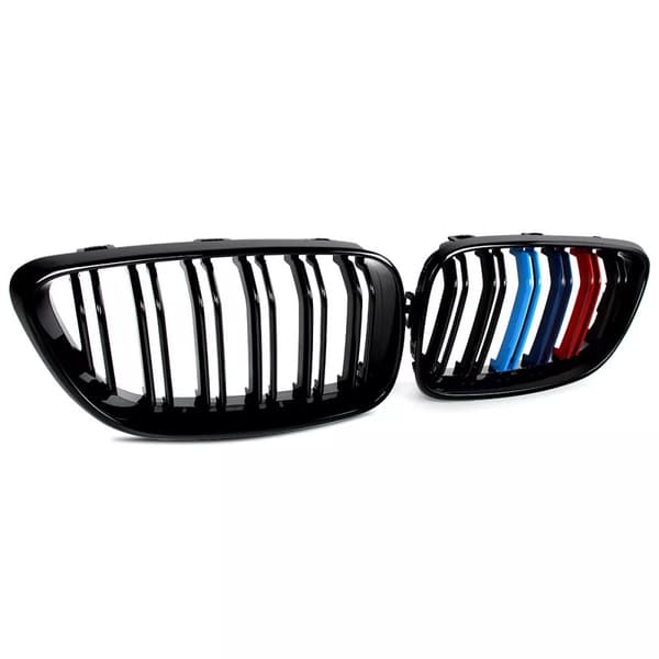 FOR BMW 2 SERIES F22 F23 2014-2020 FRONT KIDNEY GRILL GRILLE M COLOR DOUBLE LINE