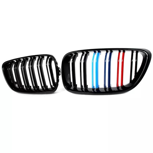 FOR BMW 2 SERIES F22 F23 2014-2020 FRONT KIDNEY GRILL GRILLE M COLOR DOUBLE LINE