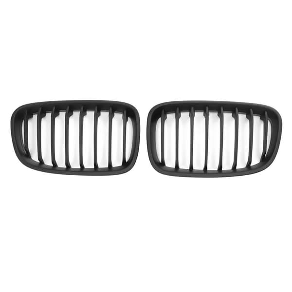 Matte Black Front Kidney Grill Grilles For BMW F20 F21 1 Series 2011-2014 12 13