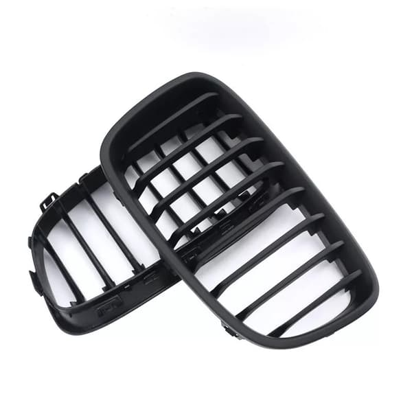 Matte Black Front Kidney Grill Grilles For BMW F20 F21 1 Series 2011-2014 12 13