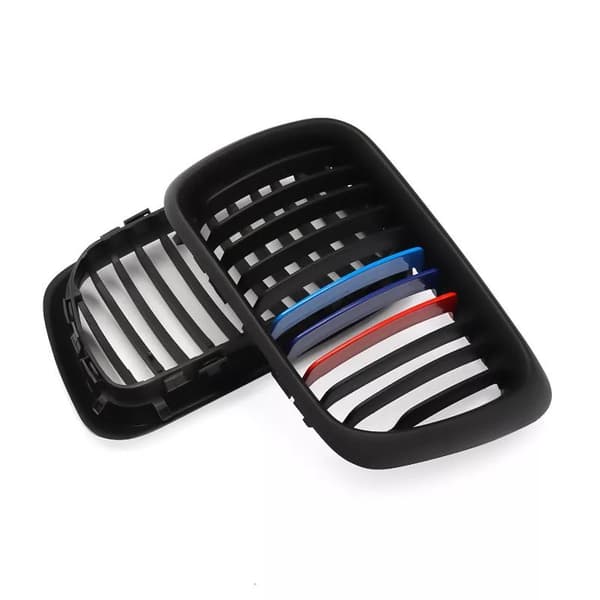 Matte Black M-Color Front Kidney Grill Grilles For BMW E36 3 Series M3 1997-1999