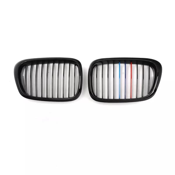 Black M Color Front Kidney Grilles for BMW 5 Series E39 525 528 530 540 99-03