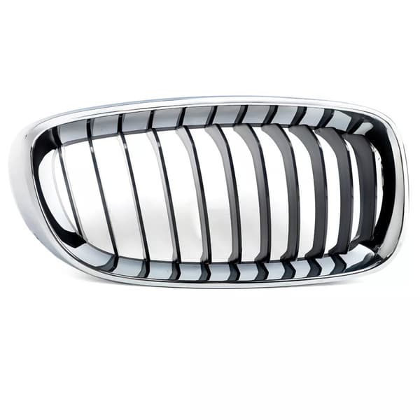 11 Bars Black+Chrome Right Kidney Grill Grille For BMW 3 Series GT F34 2013-2019