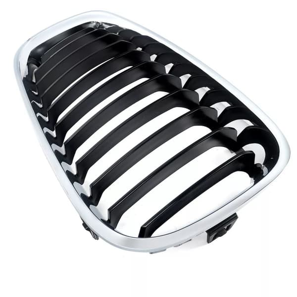11 Bars Black+Chrome Right Kidney Grill Grille For BMW 3 Series GT F34 2013-2019