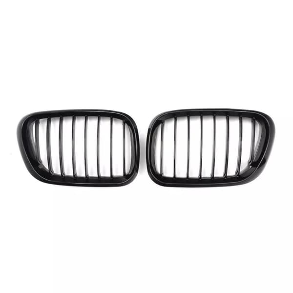 Pair Glossy Black Kidney Front Sport Grille Grill for BMW X5 E53 SUV 1999-03