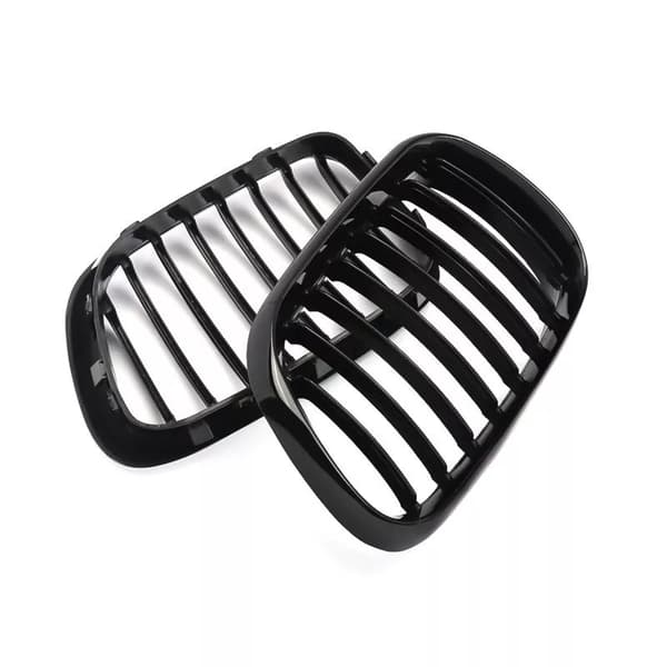 Pair Glossy Black Kidney Front Sport Grille Grill for BMW X5 E53 SUV 1999-03