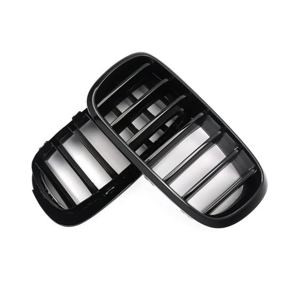BMW X5 F15 X5M F85 X6 F16 X6M F86 FRONT KIDNEY BUMPER GRILLES GLOSS BLACK GRILLS