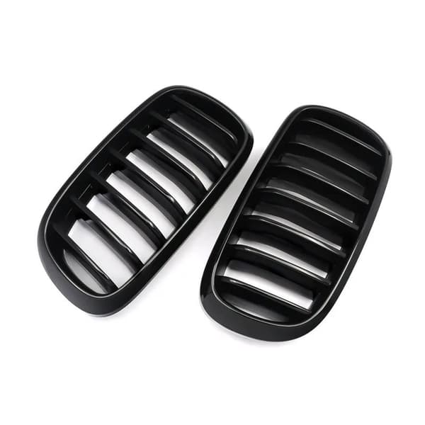 BMW X5 F15 X5M F85 X6 F16 X6M F86 FRONT KIDNEY BUMPER GRILLES GLOSS BLACK GRILLS