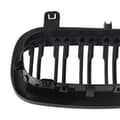 Miniatyrbillede 10 af 11: FOR BMW 1 SERIES E87 FRONT BUMPER KIDNEY GRILLES GLOSS BLACK DUAL LINE 2004-2007