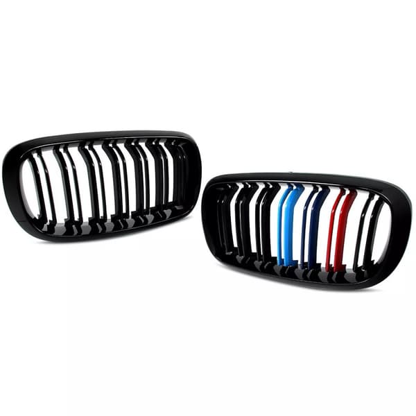 FOR BMW F15 F85 X5 F16 F86 X6 TWIN SLAT KIDNEY GRILLE GRILLS GLOSS M COLOR 2014+