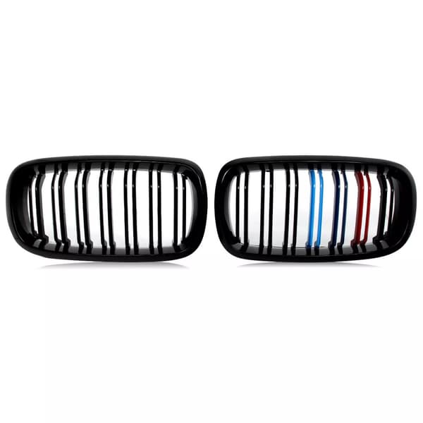 FOR BMW F15 F85 X5 F16 F86 X6 TWIN SLAT KIDNEY GRILLE GRILLS GLOSS M COLOR 2014+