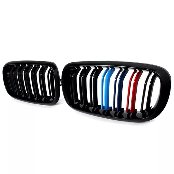FOR BMW F15 F85 X5 F16 F86 X6 TWIN SLAT KIDNEY GRILLE GRILLS GLOSS M COLOR 2014+