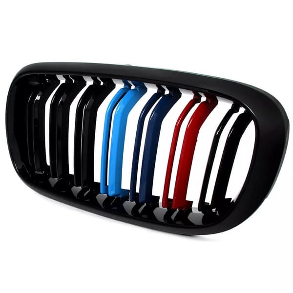 FOR BMW F15 F85 X5 F16 F86 X6 TWIN SLAT KIDNEY GRILLE GRILLS GLOSS M COLOR 2014+