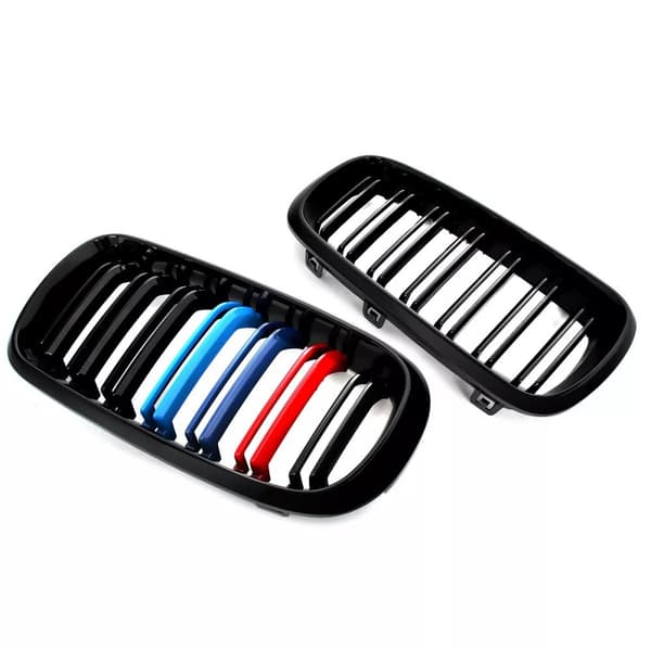 FOR BMW F15 F85 X5 F16 F86 X6 TWIN SLAT KIDNEY GRILLE GRILLS GLOSS M COLOR 2014+