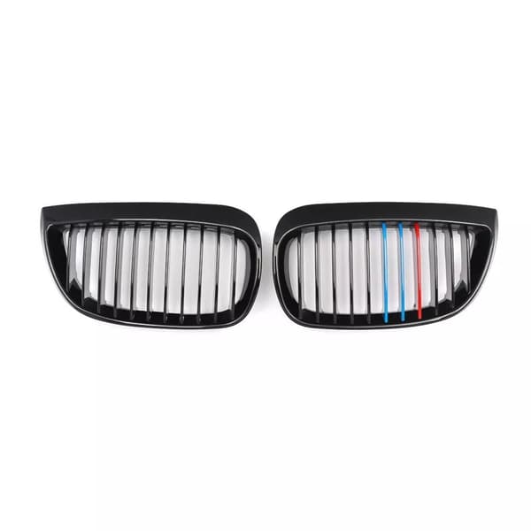 2x Black M-Color Kidney Grill For BMW E81 E87 116i 118i 120i 04-07 Front Grille