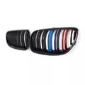 Miniatyrbild 4 av 11: For BMW 3Series E92 E93 10-13 Gloss Black M Color Kidney Grilles Two Slat Grills