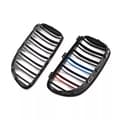 Miniatyrbild 9 av 11: For BMW 3Series E92 E93 10-13 Gloss Black M Color Kidney Grilles Two Slat Grills