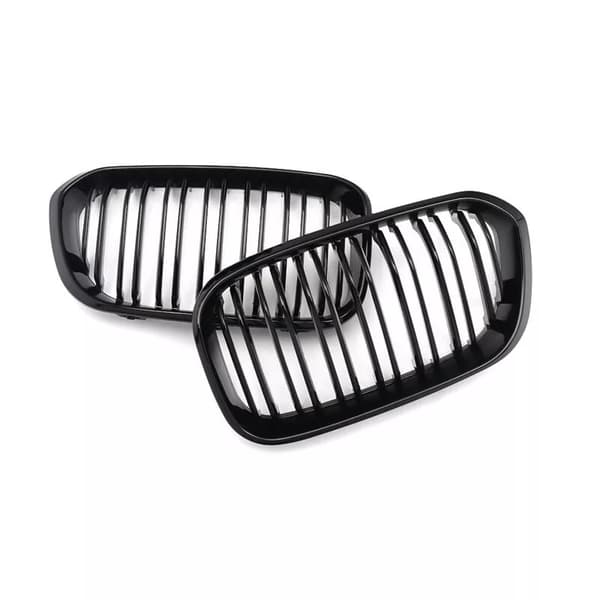 FOR BMW 1 SERIES F20 F21 15-19 LCI M PERFORMANCE KIDNEY GRILLE GRILL+MIRROR CAPS