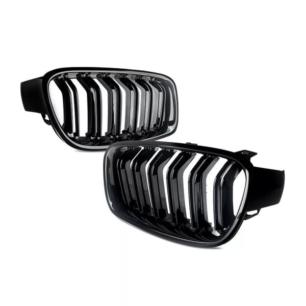 FOR BMW 3 SERIES F30 F31 M PERFORMANCE KIDNEY GRILLES GRILLS & MIRROR COVER CAPS
